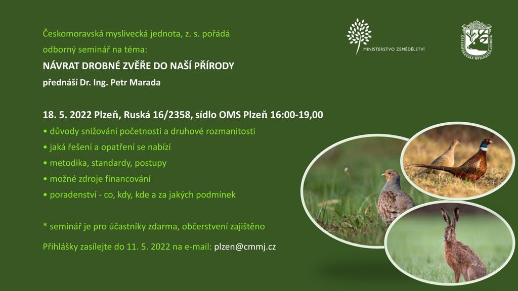 Seminář: Návrat drobné zvěře do naší přírody