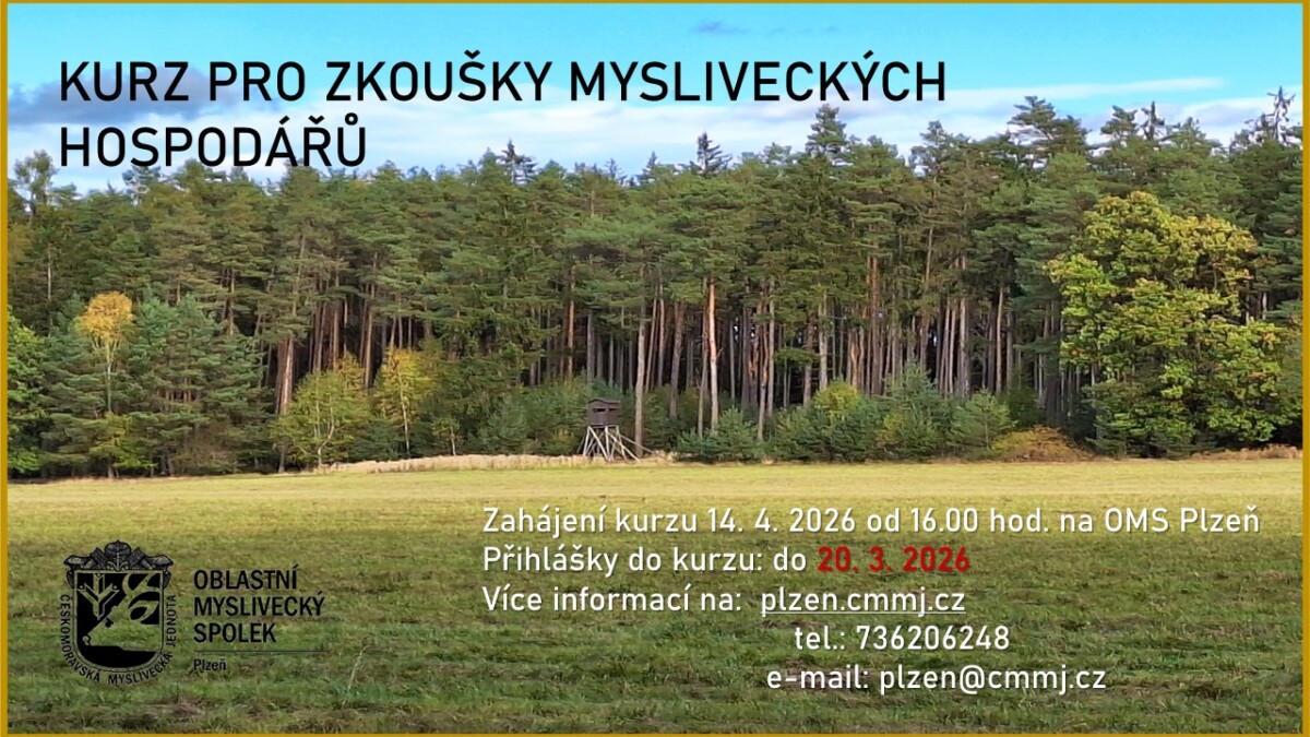Zkoušky mysliveckých hospodářů 2026